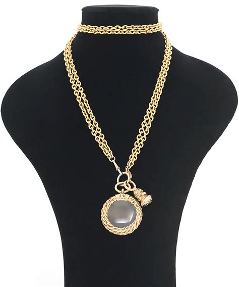 chanel magnifying glass necklace|Chanel Magnifying Glass Necklace .